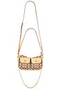 view 5 of 5 Originals Sateen Signature Jacquard Twin Turnlock Waverly Shoulder Bag in Brown