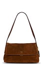 view 1 of 4 Chelsea Suede Shoulder Bag 30 in Warm Brown