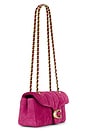 view 3 of 5 SAC PORTÉ ÉPAULE QUILTED SUEDE TABBY SHOULDER BAG 20 in Dark Fuchsia