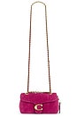 view 5 of 5 SAC PORTÉ ÉPAULE QUILTED SUEDE TABBY SHOULDER BAG 20 in Dark Fuchsia