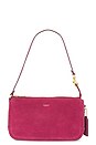 view 1 of 4 SAC PORTÉ ÉPAULE SUEDE PLAZA BAG in Dark Fuchsia