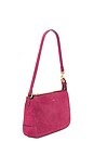 view 3 of 4 SAC PORTÉ ÉPAULE SUEDE PLAZA BAG in Dark Fuchsia