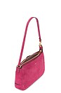 view 4 of 4 SAC PORTÉ ÉPAULE SUEDE PLAZA BAG in Dark Fuchsia