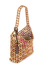 view 4 of 4 Wooden Beaded Brooklyn Shoulder Bag 28 in Maple