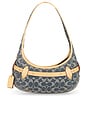 view 2 of 4 SAC PORTÉ ÉPAULE PETIT FORMAT BELTED ERGO in Signature Loved Denim