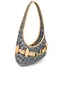 view 4 of 4 SAC PORTÉ ÉPAULE PETIT FORMAT BELTED ERGO in Signature Loved Denim