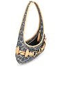 view 5 of 4 SAC PORTÉ ÉPAULE PETIT FORMAT BELTED ERGO in Signature Loved Denim