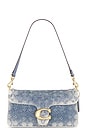 view 2 of 5 Soft Crystal Signature Denim Tabby Bag 26 in Denim