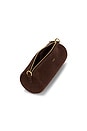 view 5 of 5 Suede Barrel Bag in Dark Chocolate
