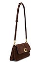 view 4 of 5 Suede Jet Shoulder Bag in Dark Chocolate