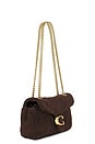 view 4 of 5 BOLSO HOMBRO SOFT QUILTED SUEDE TABBY SHOULDER 26 in Dark Chocolate