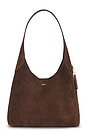 view 1 of 4 BOLSO HOMBRO SUEDE BROOKLYN SHOULDER BAG 28 in Dark Chocolate
