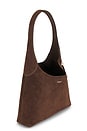 view 4 of 4 BOLSO HOMBRO SUEDE BROOKLYN SHOULDER BAG 28 in Dark Chocolate
