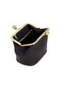 view 5 of 5 Glovetanned Leather Kisslock Frame Bag in Black