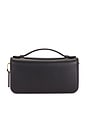 view 3 of 6 Refined Calf Leather New York Elora Top Handle Crossbody Bag in Black
