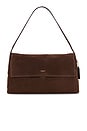 view 1 of 4 Suede Chelsea Shoulder Bag 36 in Dark Chocolate