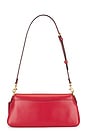 view 2 of 5 Refined Calf Leather Jet Shoulder Bag in Poppy