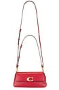 view 6 of 5 Refined Calf Leather Jet Shoulder Bag in Poppy