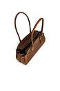 view 5 of 4 SAC CABAS LOVED LEATHER EMPIRE CARRYALL BAG 34 in Brown