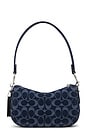view 2 of 4 Washed Denim Swinger 20 Mini Bag in Deep Blue
