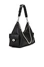 view 4 of 5 Glazed Leather Pocket Juliet 30 Bag in Black
