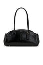 view 1 of 4 Glazed Leather Empire Carryall 34 Bag in Black
