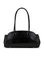 view 2 of 4 Glazed Leather Empire Carryall 34 Bag in Black