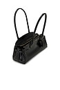 view 4 of 4 Glazed Leather Empire Carryall 34 Bag in Black