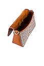 view 5 of 5 Mini Signature Jacquard Tabby Shoulder Bag in Cocoa & Burnished Amber