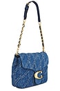 view 4 of 5 Quilted Denim Times Square Tabby Bag in Deep Blue