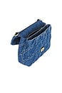 view 5 of 5 Quilted Denim Times Square Tabby Bag in Deep Blue