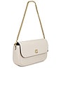 view 4 of 6 Refined Calf Leather Essential Flap Chain in Chalk