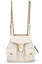 view 1 of 4 Quilted Leather Tabby Backpack in Chalk