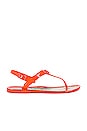 view 1 of 5 Natalee Jelly Sandal in Red Orange