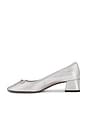 view 5 of 5 Ava Ballet Pump in Silver