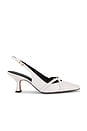 view 1 of 5 Rowyn Leather Slingback in Optic White