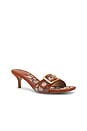view 2 of 5 Margo Signature Textile Jacquard Sandal in Cocoa & Burnished Amber