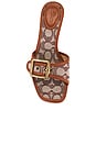 view 4 of 5 Margo Signature Textile Jacquard Sandal in Cocoa & Burnished Amber