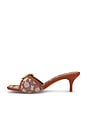 view 5 of 5 Margo Signature Textile Jacquard Sandal in Cocoa & Burnished Amber