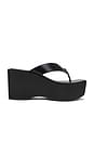 view 1 of 5 Sculpted Platform Flip Flop in Black