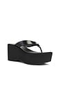 view 2 of 5 Sculpted Platform Flip Flop in Black