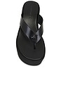 view 4 of 5 Sculpted Platform Flip Flop in Black