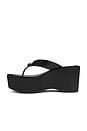 view 5 of 5 Sculpted Platform Flip Flop in Black