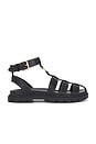 view 1 of 5 Sculpted Fisherman Sandal in Black