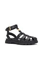 view 2 of 5 Sculpted Fisherman Sandal in Black