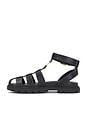 view 5 of 5 Sculpted Fisherman Sandal in Black