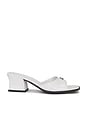 view 1 of 5 Sculpted C Block Heel Sandal in Optic White
