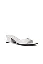 view 2 of 5 Sculpted C Block Heel Sandal in Optic White