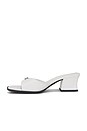view 5 of 5 Sculpted C Block Heel Sandal in Optic White