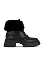 view 1 of 5 Leah Platform Shearling Zip Bootie in Black